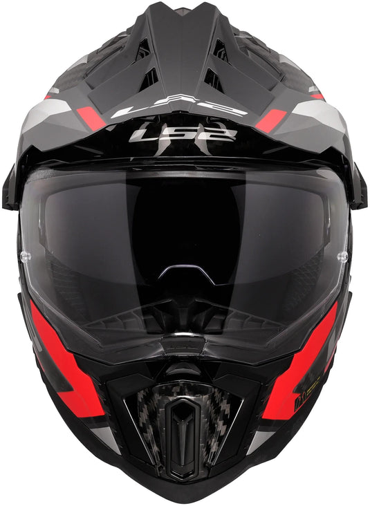 Ls2 endurohelm mx701 explorer carbon frontier ii helmet explorer carbo frontier ii red gr. l