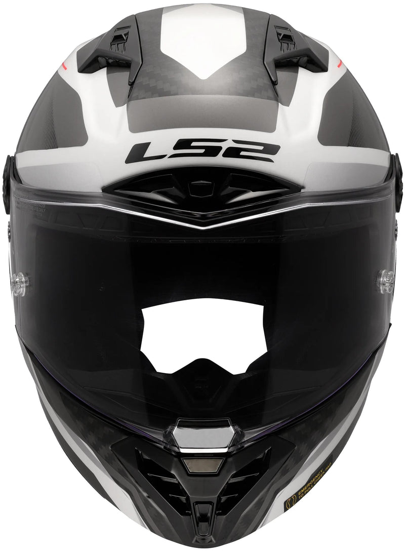 Afbeelding laden in galerijviewer, Ls2 integralhelm ff805 thunder carbon gp raute helmet ff805 thunder gp diamond white grey siz
