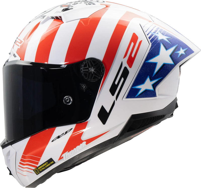 Afbeelding laden in galerijviewer, Ls2 integralhelm ff805 thunder carbon gp aero replica baz helmet ff805 thunder gp aero replica baz xxl
