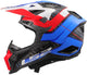 Ls2 crosshelm mx703 x-force galuo helmet x-force galuo white red blue gr. l