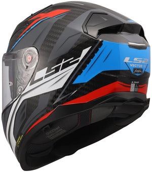 Ls2 integralhelm ff811 vector ii carbon savage ff811 vector ii helme c savage white blue red x