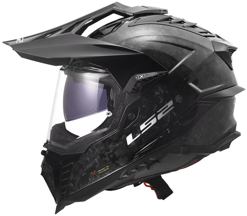 Afbeelding laden in galerijviewer, Ls2 endurohelm mx701 explorer carbon forged helmet mx701 explorer forged carbon gr. m
