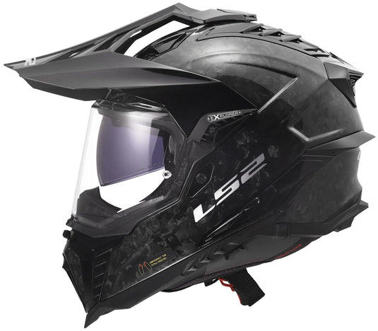Ls2 endurohelm mx701 explorer carbon forged helmet mx701 explorer forged carbon gr. m