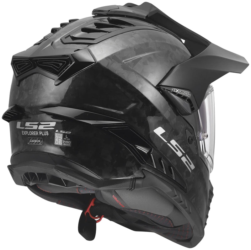 Afbeelding laden in galerijviewer, Ls2 endurohelm mx701 explorer carbon forged helmet mx701 explorer forged carbon gr. m
