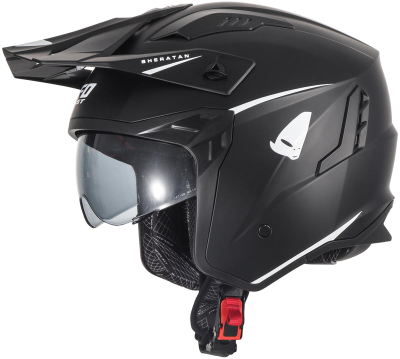 Afbeelding laden in galerijviewer, Ufo plast sheratan jethelm helmet sheratan m matt black
