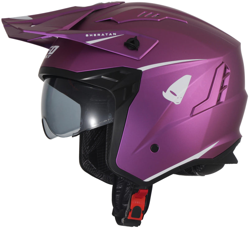 Afbeelding laden in galerijviewer, Ufo plast sheratan jethelm helmet sheratan xl fuchsia matt
