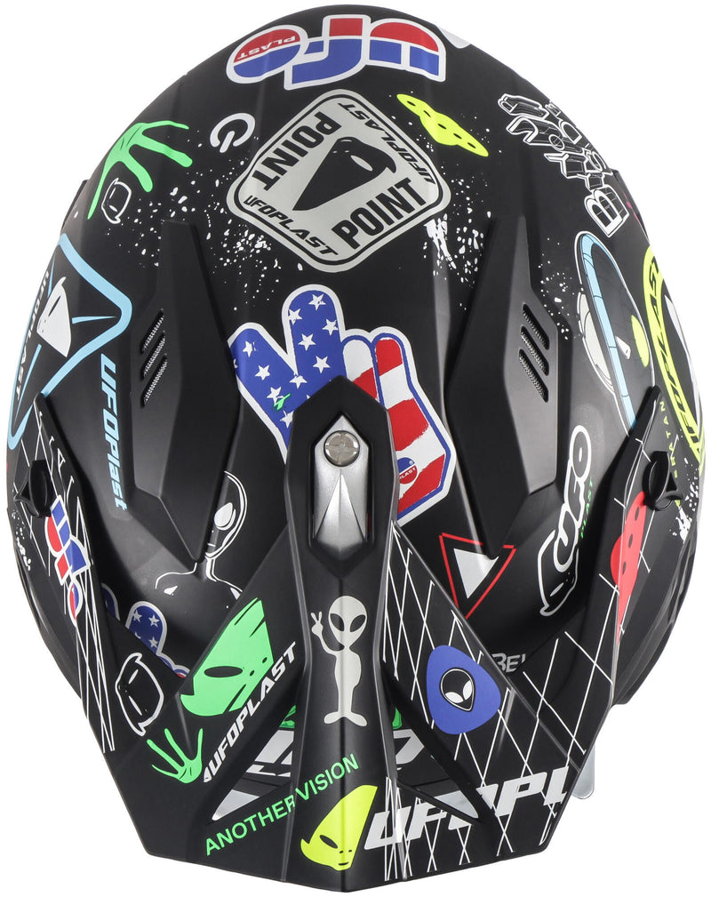 Afbeelding laden in galerijviewer, Ufo plast sheratan jethelm helmet sheratan xs matt graphic
