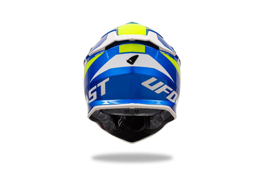 Ufo plast crosshelm intrepid helmet interpid m blue yellow