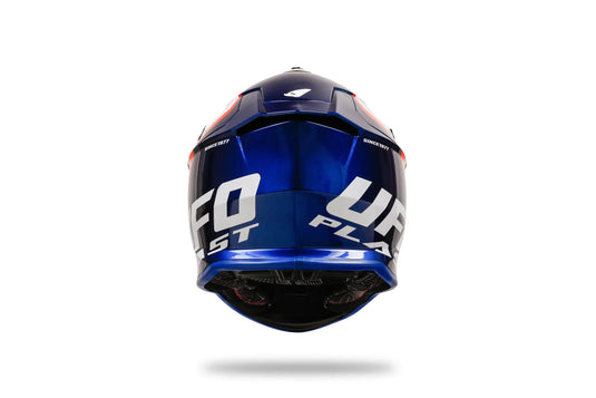 Ufo plast crosshelm intrepid helmet interpid m blue white