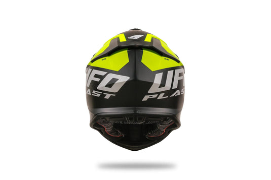 Ufo plast crosshelm intrepid helmet interpid m black yellow