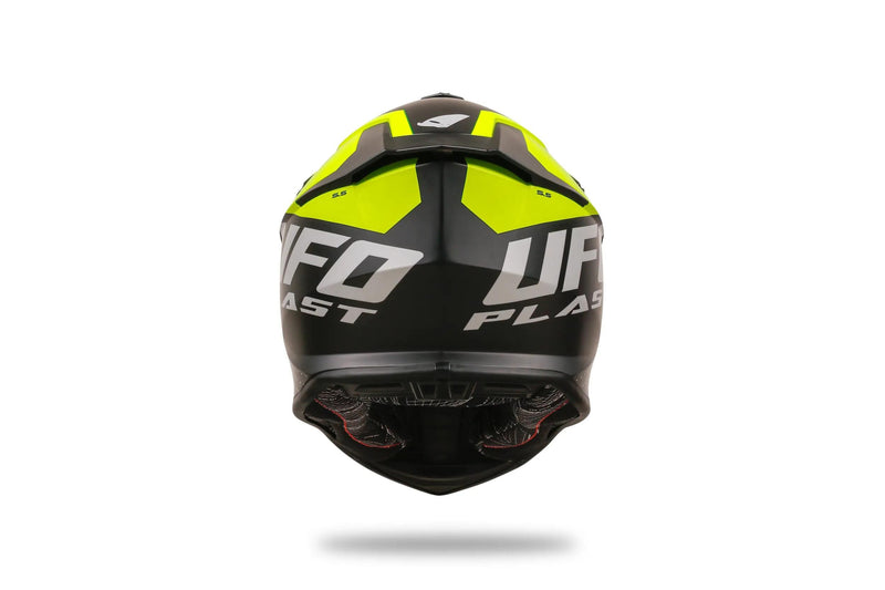 Afbeelding laden in galerijviewer, Ufo plast crosshelm intrepid helmet interpid s black yellow
