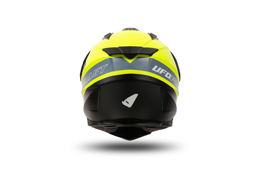 Ufo plast endurohelm ariëns helmet aries l yellow black