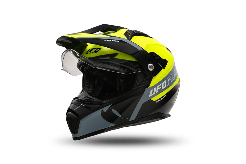 Afbeelding laden in galerijviewer, Ufo plast endurohelm aries helmet aries s yellow black
