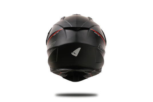Ufo plast endurohelm aries helmet aries s black red