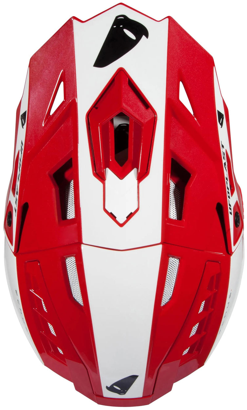 Afbeelding laden in galerijviewer, Ufo plast crosshelm echus helmet echus m red white
