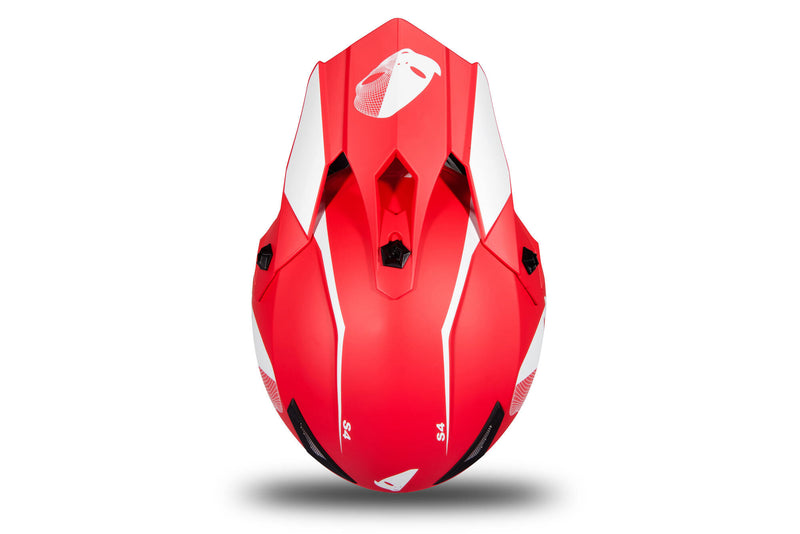 Afbeelding laden in galerijviewer, Ufo plast kinder crosshelm korey helmet ufo plst korey s matt red
