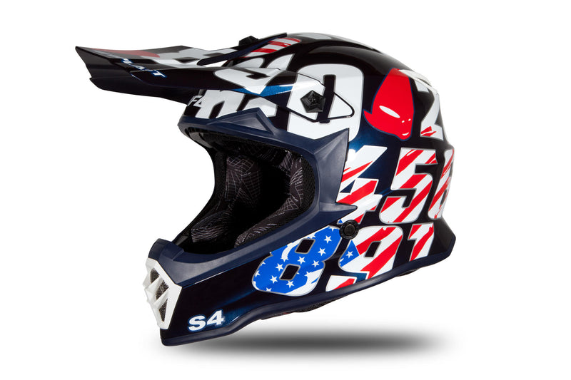Afbeelding laden in galerijviewer, Ufo plast kinder crosshelm korey helmet ufo plst korey s blue
