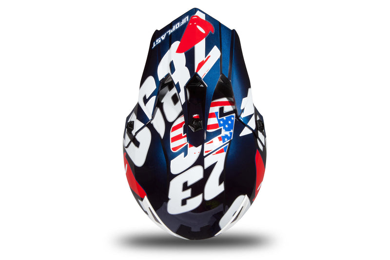 Afbeelding laden in galerijviewer, Ufo plast kinder crosshelm korey helmet ufo plst korey s blue
