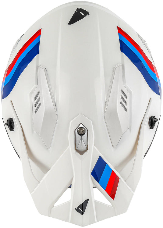 Ufo plast sheratan jethelm helmet sheratan m white red blue