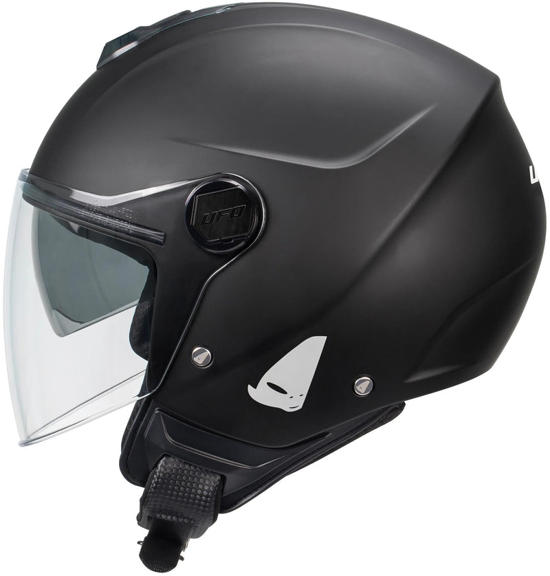 Afbeelding laden in galerijviewer, Ufo plast jethelm nixie helmet ufo nixie jet matt black gr. xl
