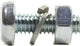 Fix-nippel nummerplaatschroef no. shield screw m4x16 zinc pk.a 100 pcs