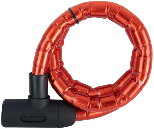 Oxford panzerkabelschloss barrier armoured cabel lock oxfor barrier 1,4m x 25mm red
