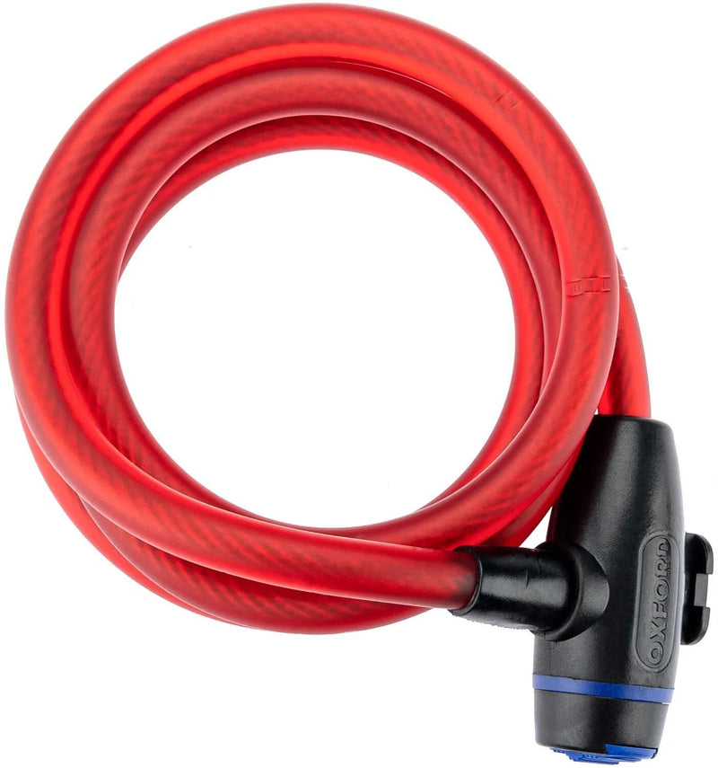 Afbeelding laden in galerijviewer, Oxford kabelslot cable lock cable lock 1,8m x 12mm red
