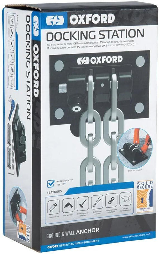 Oxford grondanker docking station-anker ground anchor docking station black