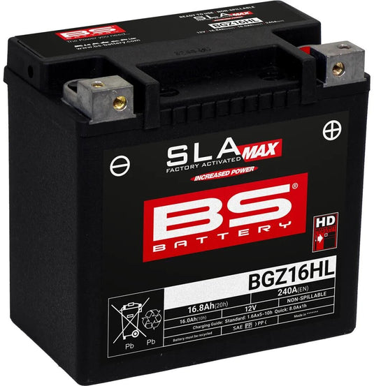 Bs-battery batterie bgz16hl battery bgz16hl bs sla-max hd