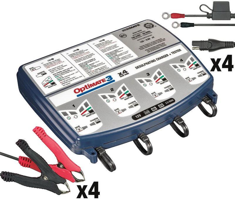 Afbeelding laden in galerijviewer, Tecmate acculader optimate3 optimate 3 charger 4-seater bench
