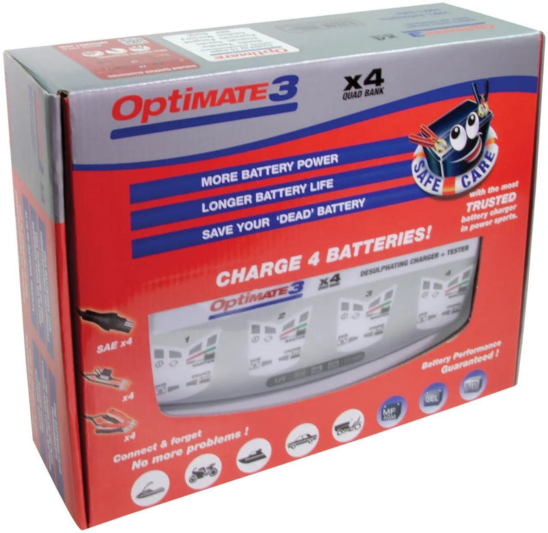 Afbeelding laden in galerijviewer, Tecmate acculader optimate3 optimate 3 charger 4-seater bench
