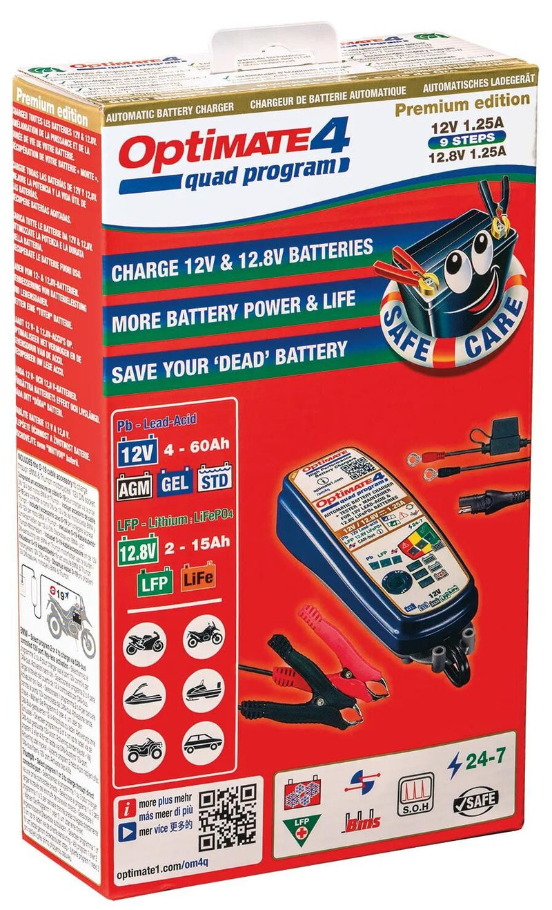 Afbeelding laden in galerijviewer, Tecmate acculader optimate4 quad program optimate 4 charger quad program premium

