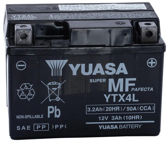 Yuasa batterij ytx4l ytx4l-bs battery ytx4l agm