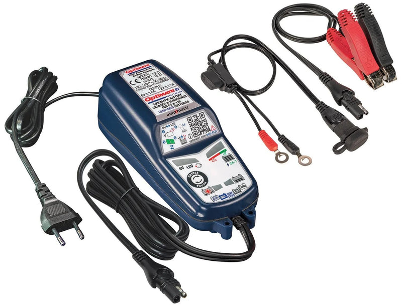 Afbeelding laden in galerijviewer, Tecmate acculader optimate 5 select optimate 5 charger voltmatic 6v 12v
