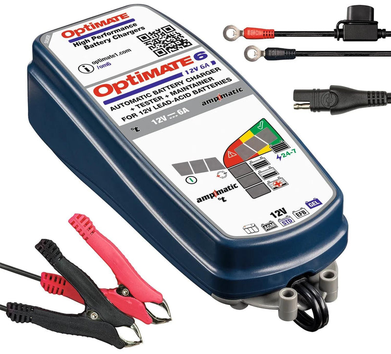 Afbeelding laden in galerijviewer, Tecmate acculader optimate 6 ampmatic 6a optimate 6 charger ampmatic 6a
