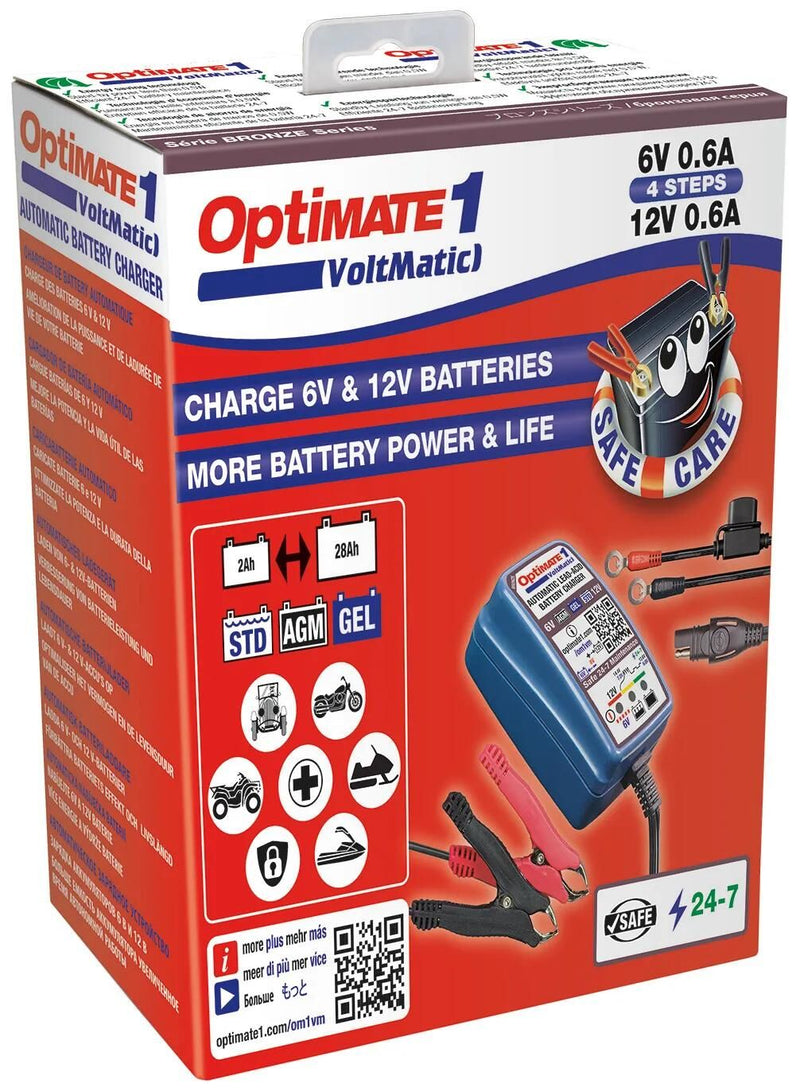 Afbeelding laden in galerijviewer, Tecmate acculader optimate1 voltmatic optimate 1 charger voltmatic
