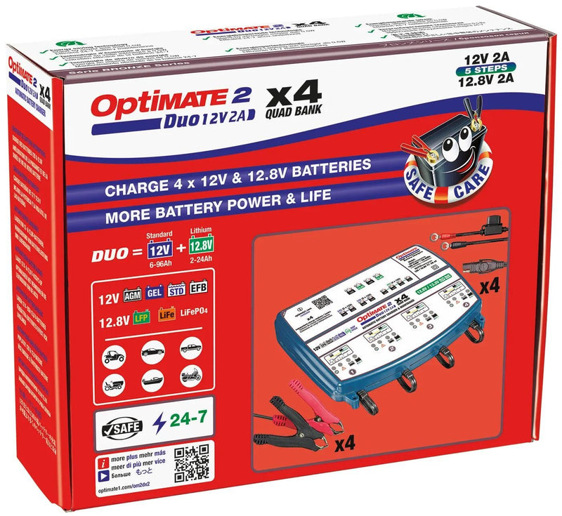 Afbeelding laden in galerijviewer, Tecmate acculader optimate 2 duo optimate 2 charger duo 4-seater bench
