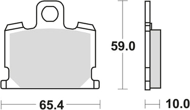Trw bremsbelag mcb 521 brake pads organ. mcb 521
