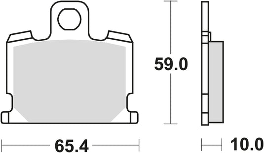 Trw bremsbelag mcb 521 brake pads organ. mcb 521