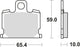 Trw bremsbelag mcb 521 brake pads organ. mcb 521