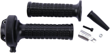 Domino gasdraaigreep armatuur vintage throttle grips alu chr vint gheprad