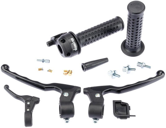 Domino gasgriffarmatur classic handle set classic gas, choke, brake grips