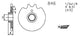 Esjot aandrijfrondsel 0846 sprocket 415 13z standard