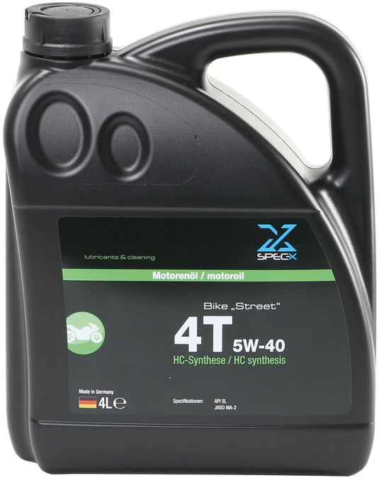 Spec-x motorolie bike 4t street 4-stroke engine oil 5w-40 4l bike
