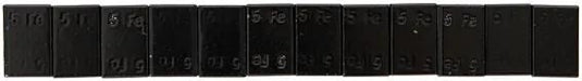 Niso tech klebegewicht adhesive weight strips 60 black steel