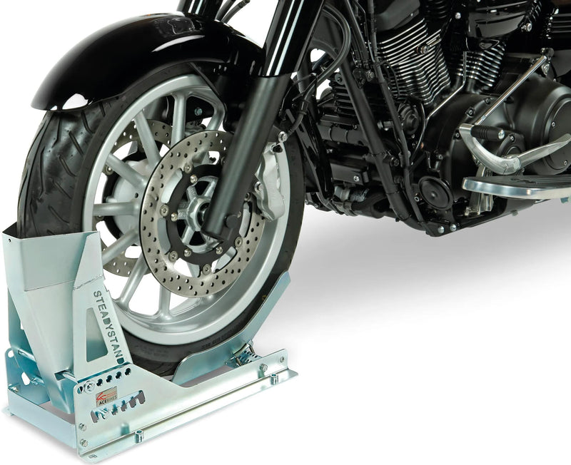 Afbeelding laden in galerijviewer, Acebikes vorderradständer steadystand motorcycle stand mod. 181 steady state
