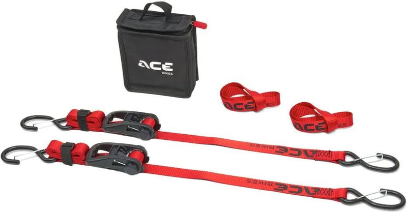 Afbeelding laden in galerijviewer, Acebikes zurrgurtsatz ratchet pro lashing strap set acebike ratchet pro
