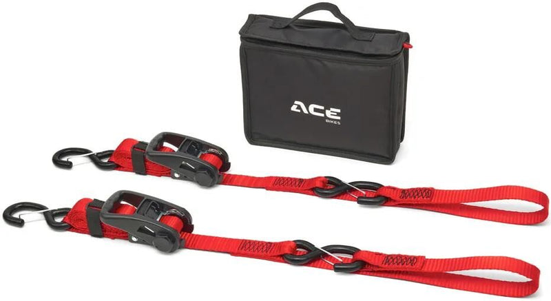 Afbeelding laden in galerijviewer, Acebikes zurrgurtsatz ratchet premium lashing strap set acebike ratchet premium
