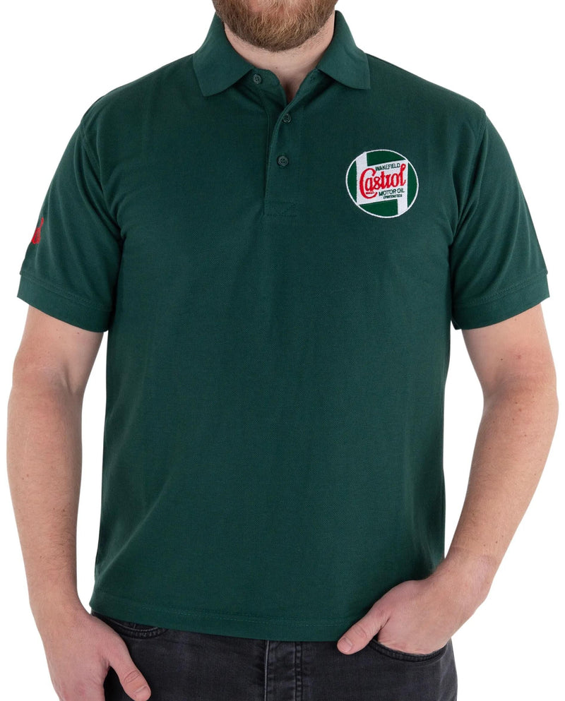 Afbeelding laden in galerijviewer, Castrol poloshirt classic poloshirt classic green gr. m 48
