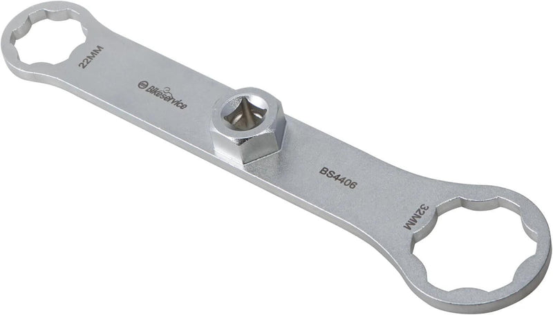 Afbeelding laden in galerijviewer, Bikeservice gabelkappenschlüssel schl fork cap bst 22x32mm 6knt
